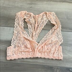Victoria's Secret Pink Lace Bralette Wireless Longline